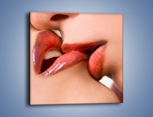 Obraz na płótnie – Krwisty pocałunek – jednoczęściowy kwadratowy L111