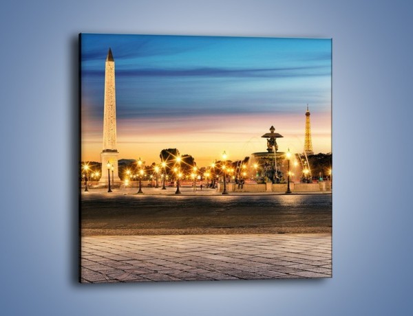 Obraz na płótnie – Place de la Concorde w Paryżu – jednoczęściowy kwadratowy AM404