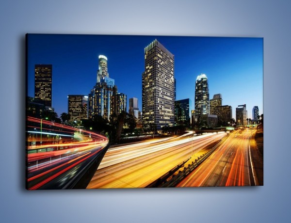 Obraz na płótnie – Ulice Los Angeles w ruchu samochodów – jednoczęściowy prostokątny poziomy AM516