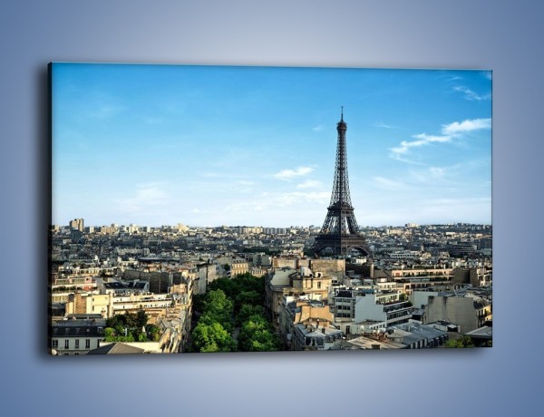 Obraz na płótnie – Wieża Eiffla w Paryżu – jednoczęściowy prostokątny poziomy AM561