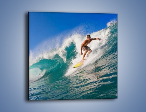 Obraz na płótnie – Surfing w letnim sezonie – jednoczęściowy kwadratowy L132