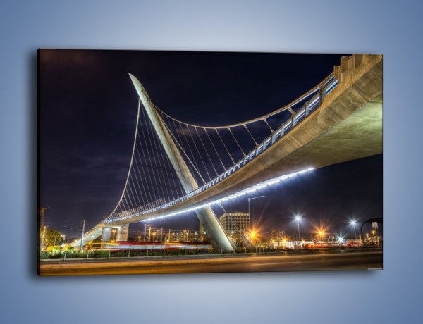 Obraz na płótnie – Harbor Drive Pedestrian Bridge – jednoczęściowy prostokątny poziomy AM578
