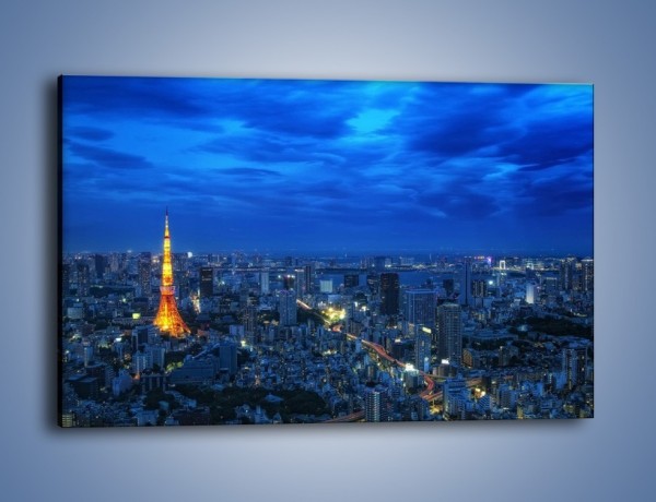 Obraz na płótnie – Tokyo Tower w Japonii – jednoczęściowy prostokątny poziomy AM621