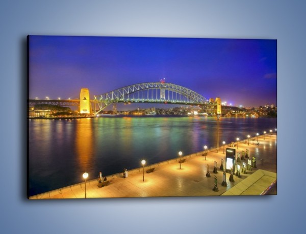 Obraz na płótnie – Most nad zatoką Port Jackson w Sydney – jednoczęściowy prostokątny poziomy AM631