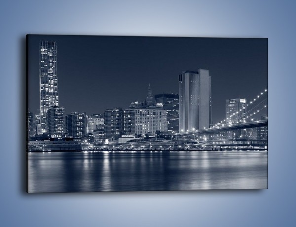 Obraz na płótnie – Manhattan w jednolitym kolorze – jednoczęściowy prostokątny poziomy AM645