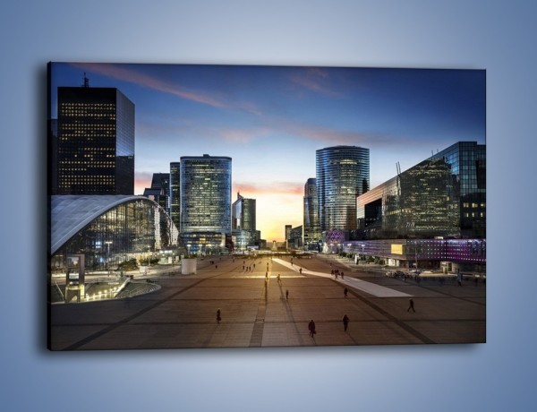 Obraz na płótnie – Quartier La Défense w Paryżu – jednoczęściowy prostokątny poziomy AM647