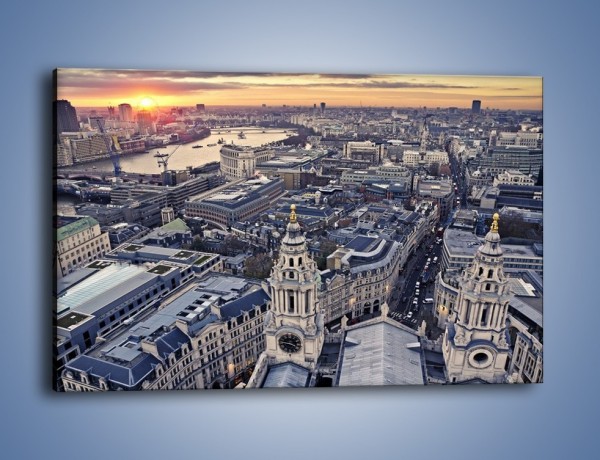 Obraz na płótnie – Widok na Londyn z Katedry św. Pawła – jednoczęściowy prostokątny poziomy AM652