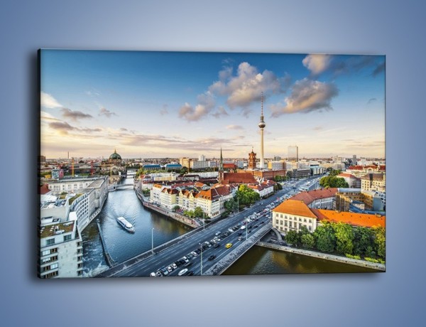 Obraz na płótnie – Panorama Berlina – jednoczęściowy prostokątny poziomy AM673