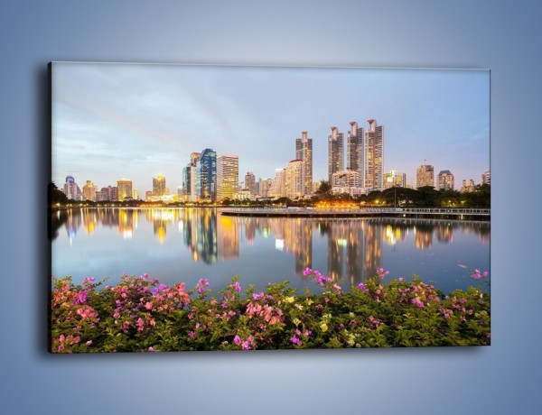 Obraz na płótnie – Panorama Bangkoku – jednoczęściowy prostokątny poziomy AM710