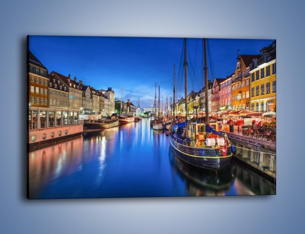 Obraz na płótnie – Kanał Nyhavn w Kopenhadze – jednoczęściowy prostokątny poziomy AM716