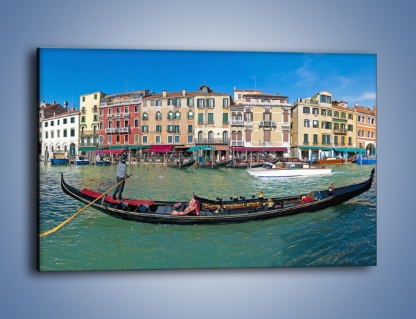 Obraz na płótnie – Panorama Canal Grande w Wenecji – jednoczęściowy prostokątny poziomy AM745