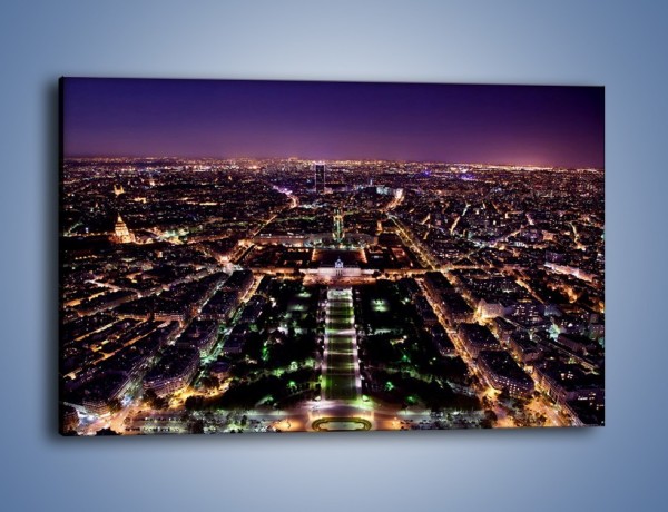 Obraz na płótnie – Panorama Paryża z Wieży Eiffla – jednoczęściowy prostokątny poziomy AM764