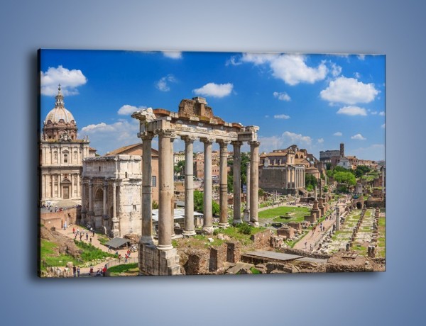 Obraz na płótnie – Panorama rzymskich ruin – jednoczęściowy prostokątny poziomy AM767