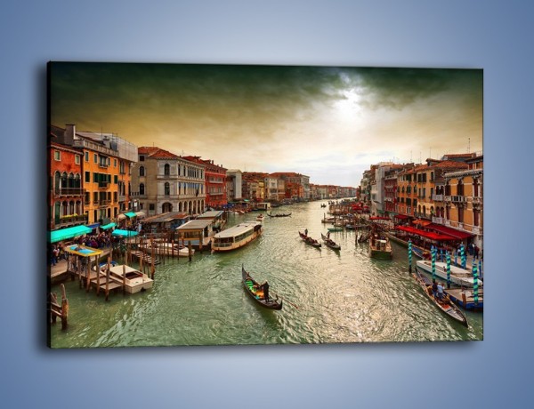Obraz na płótnie – Wenecka architektura w Canal Grande – jednoczęściowy prostokątny poziomy AM810