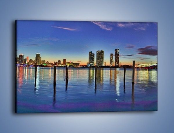 Obraz na płótnie – Panorama Miami – jednoczęściowy prostokątny poziomy AM818
