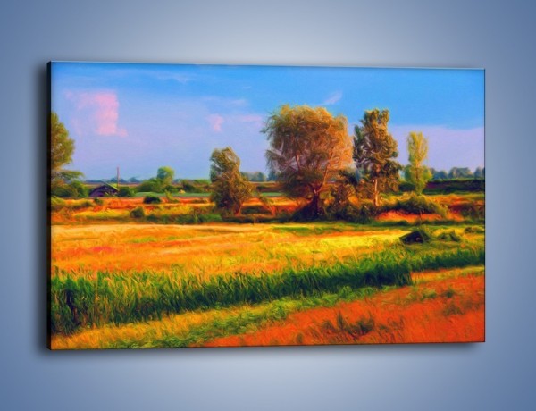 Obraz na płótnie – Kolory naszej wsi – jednoczęściowy prostokątny poziomy GR009