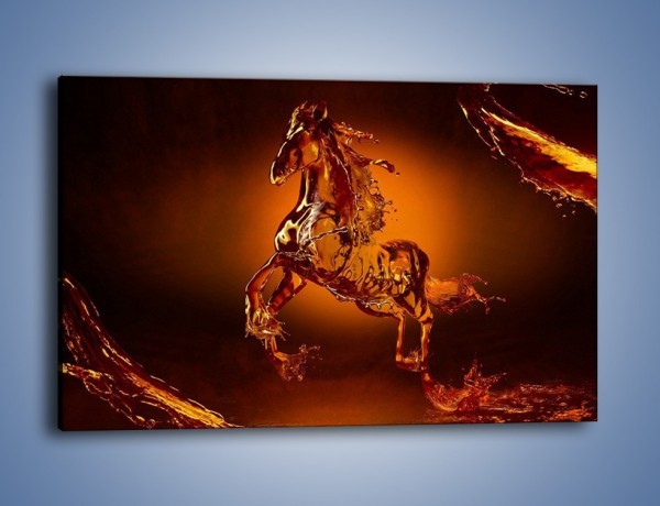 Obraz na płótnie – Wodny koń w mocnym świetle – jednoczęściowy prostokątny poziomy GR228
