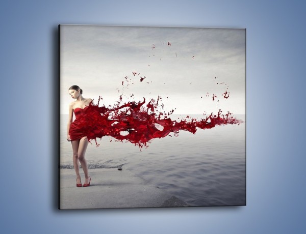 Obraz na płótnie – Krew suknia i woda – jednoczęściowy kwadratowy L361