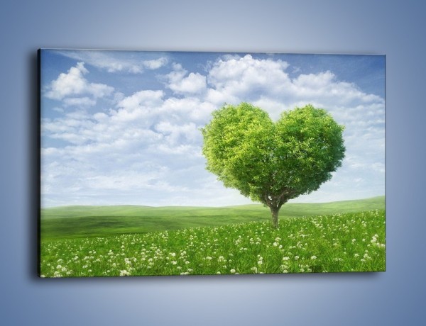 Obraz na płótnie – Miłość w zieleni – jednoczęściowy prostokątny poziomy GR250