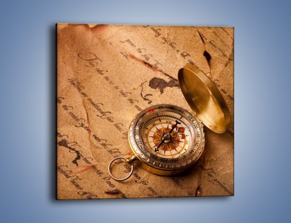 Obraz na płótnie – Z kompasem przez świat – jednoczęściowy kwadratowy O010