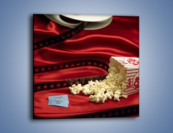 Obraz na płótnie – Nie ma kina bez popcornu – jednoczęściowy kwadratowy O063