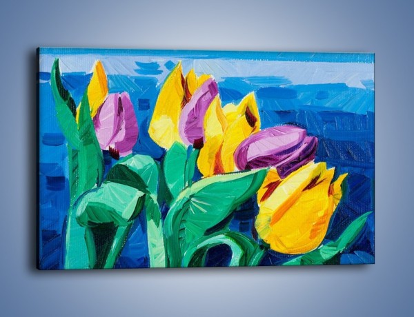 Obraz na płótnie – Kto nie lubi tulipanów – jednoczęściowy prostokątny poziomy GR344