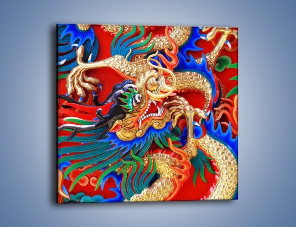 Obraz na płótnie – Kolorowe potwory z bajki – jednoczęściowy kwadratowy O093