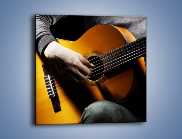 Obraz na płótnie – Chłopiec z gitarą – jednoczęściowy kwadratowy O109
