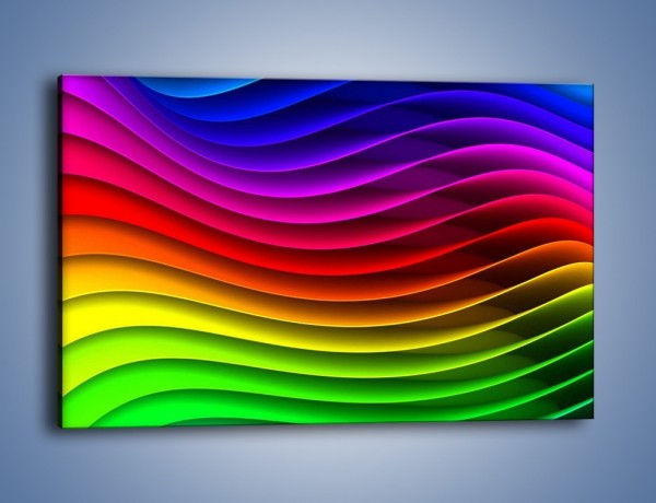 Obraz na płótnie – Falą w kolorze – jednoczęściowy prostokątny poziomy GR393