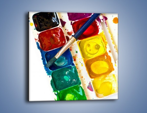Obraz na płótnie – Kolorowy świat malowany farbami – jednoczęściowy kwadratowy O116
