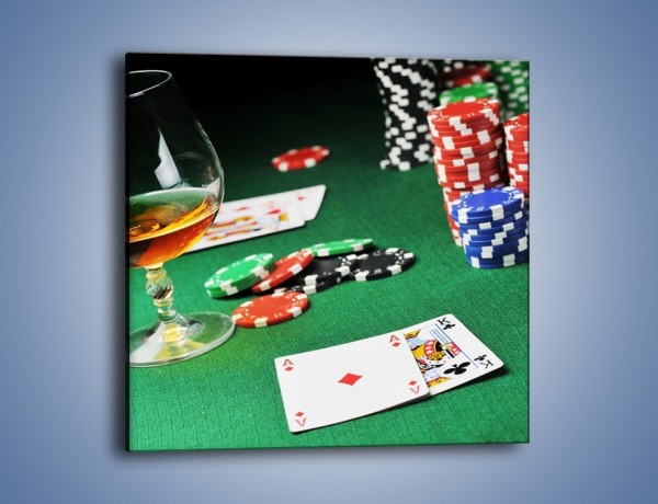 Obraz na płótnie – Mocne wrażenia w kasynie – jednoczęściowy kwadratowy O122