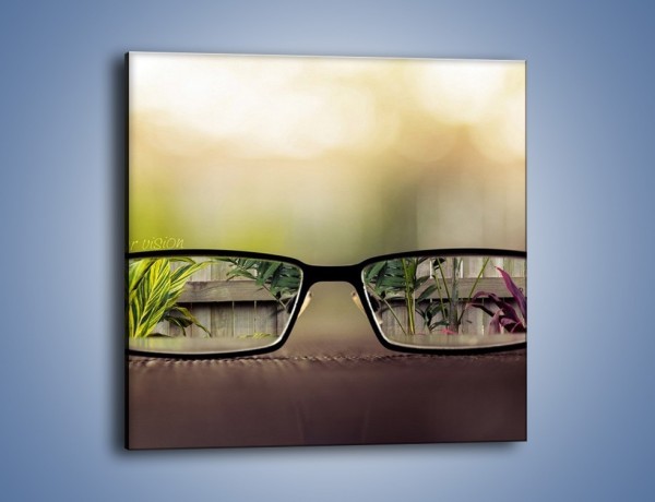 Obraz na płótnie – Świat widziany przez okulary – jednoczęściowy kwadratowy O197