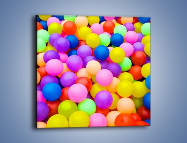 Obraz na płótnie – Basen z kolorowymi piłeczkami – jednoczęściowy kwadratowy O208