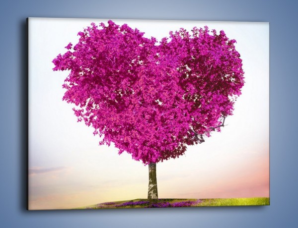Obraz na płótnie – Miłość w kolorze purpury – jednoczęściowy prostokątny poziomy GR624