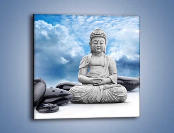 Obraz na płótnie – Z buddą w stronę nieba – jednoczęściowy kwadratowy O244