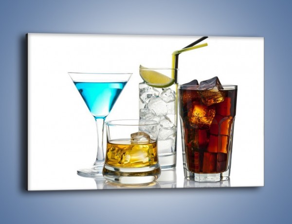 Obraz na płótnie – Kolorowe drinki – jednoczęściowy prostokątny poziomy JN054
