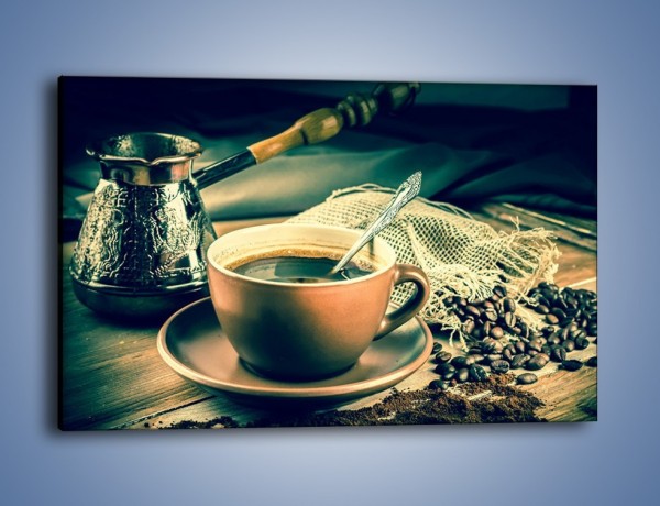 Obraz na płótnie – Czarna kawa arabica – jednoczęściowy prostokątny poziomy JN064