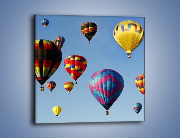 Obraz na płótnie – Kolorowe balony na niebie – jednoczęściowy kwadratowy TM009
