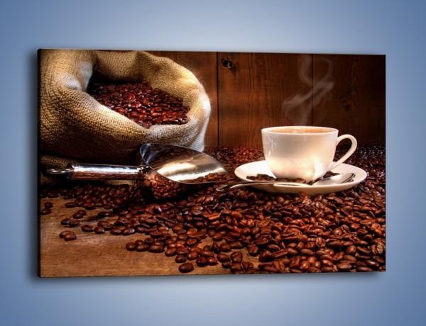 Obraz na płótnie – Poranna energia z kawą – jednoczęściowy prostokątny poziomy JN098