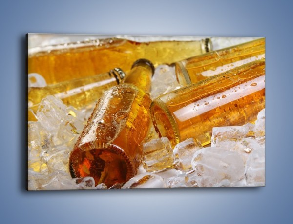 Obraz na płótnie – Złote procenty w butelce – jednoczęściowy prostokątny poziomy JN117