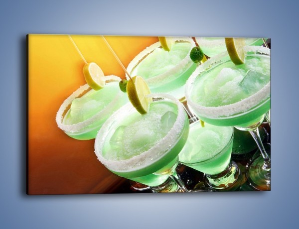 Obraz na płótnie – Zielone alkoholowe szaleństwo – jednoczęściowy prostokątny poziomy JN162