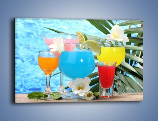 Obraz na płótnie – Drinki na tropikalnej wyspie – jednoczęściowy prostokątny poziomy JN163