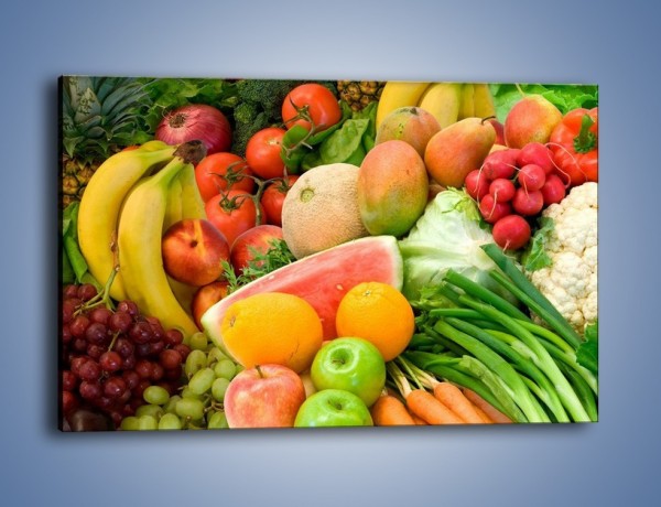 Obraz na płótnie – Mieszanka owocowo-warzywna – jednoczęściowy prostokątny poziomy JN245