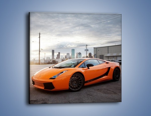 Obraz na płótnie – Pomarańczowe Lamborghini Gallardo – jednoczęściowy kwadratowy TM102