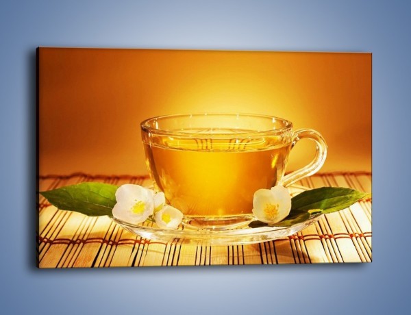 Obraz na płótnie – Delikatny smak herbaty – jednoczęściowy prostokątny poziomy JN261