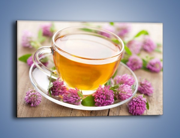 Obraz na płótnie – Herbata z kwiatami – jednoczęściowy prostokątny poziomy JN283