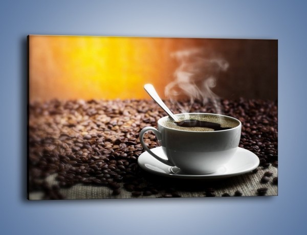 Obraz na płótnie – Aromatyczna filiżanka kawy – jednoczęściowy prostokątny poziomy JN298