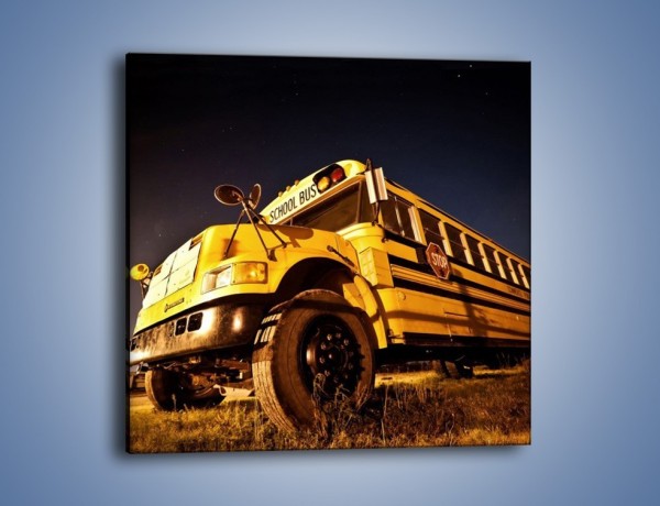 Obraz na płótnie – Amerykański School Bus – jednoczęściowy kwadratowy TM146