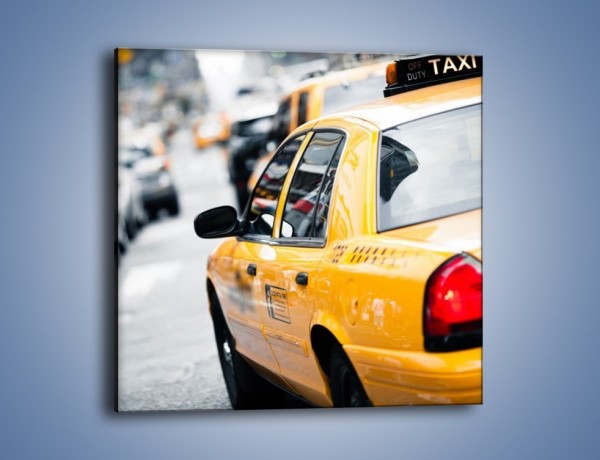 Obraz na płótnie – Żółta taksówka w Nowym Yorku – jednoczęściowy kwadratowy TM150