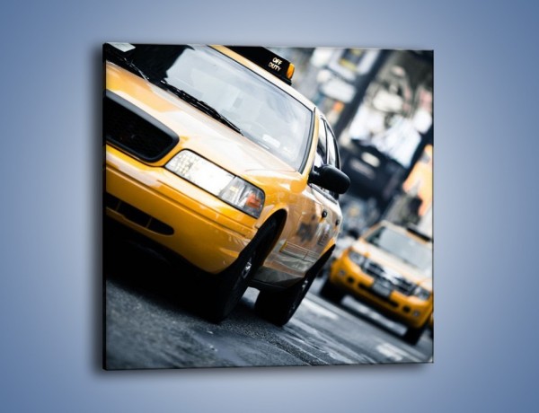 Obraz na płótnie – Taksówki w Nowym Jorku – jednoczęściowy kwadratowy TM151